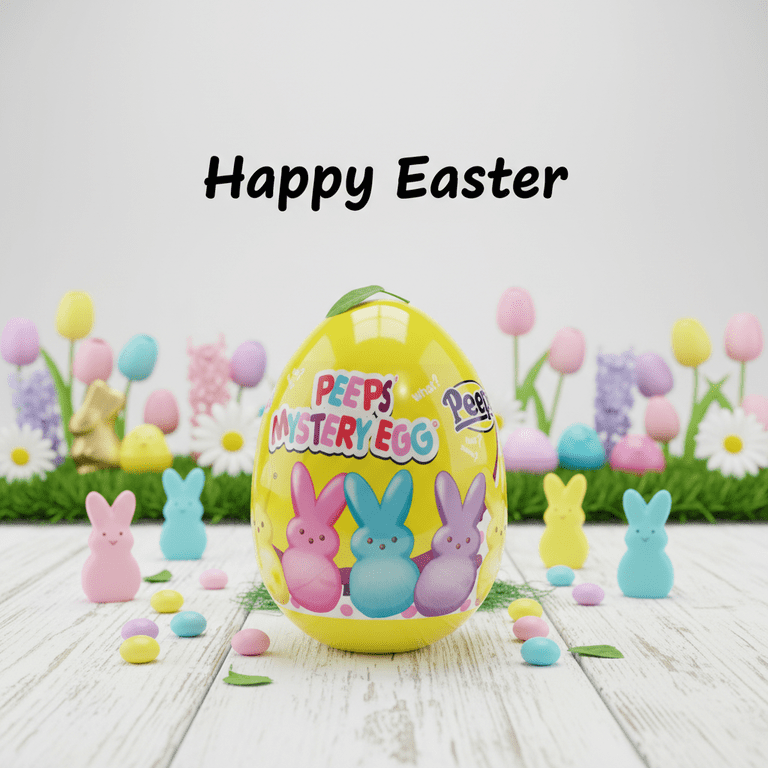 Peeps Mystery Egg ピープス イースター オーナメント Peeps Mystery Egg Easter Surprise Collectible Bunny Egg Toy