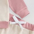 thumbnail image 5 of NOLDARES Toddler Baby Girl Cute 2pcs Clothes Set Long Sleeve Round Neck Sweatshirt and Elastic Waist Pants Outfits Fall Winter(Beige,6-12 M), 5 of 8