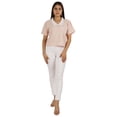 thumbnail image 5 of Moomaya Womens Peter Pan Lace Collar Top Plain Jersey Short Casual Tshirt, 5 of 8