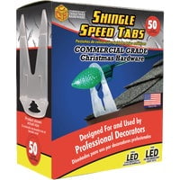 Commercial Christmas Hardware Speed Tab Light Clips 50CT 3" SHNGL SPD, Each