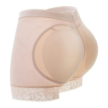 

POP CLOSETS Womens Fake Buttock Briefs Seamless Butt Lifter Padded Control Panties Hip Enhancer Underwear Shapewear Boyshort