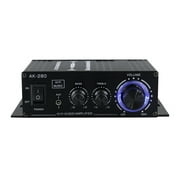 AK-280 Mini Digital Power Amplifier 40W+40W 12V Speaker 2 Channel Home Theater