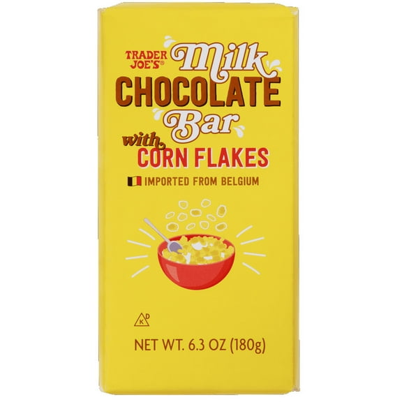 Pack of 3 - TJs Milk Chocolate Bar with Corn Flakes 6.3 Oz