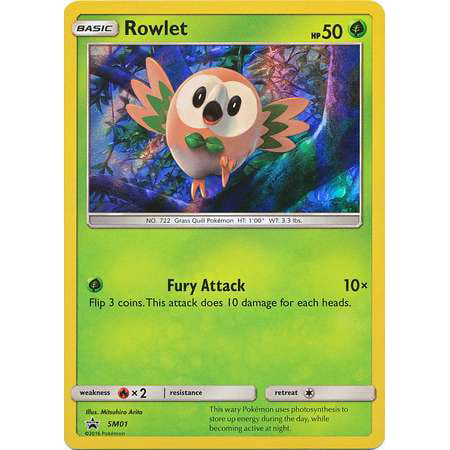 Pokemon Promo Rowlet SM01 (Best Nature For Rowlet)