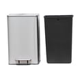 thumbnail image 4 of 8 Gallon 30 Liter Brushed Stainless Steel Silver Color Step on Trash Can, 4 of 5