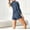 Blue, variant on TAIAOJING Womens Rompers Solid Color Button Lapel Slim Long Sleeve Casual Fashion Home Romper