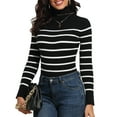 thumbnail image 3 of PrettyGuide Women's Ribbed Turtleneck Long Sleeve Sweater, 3 of 8