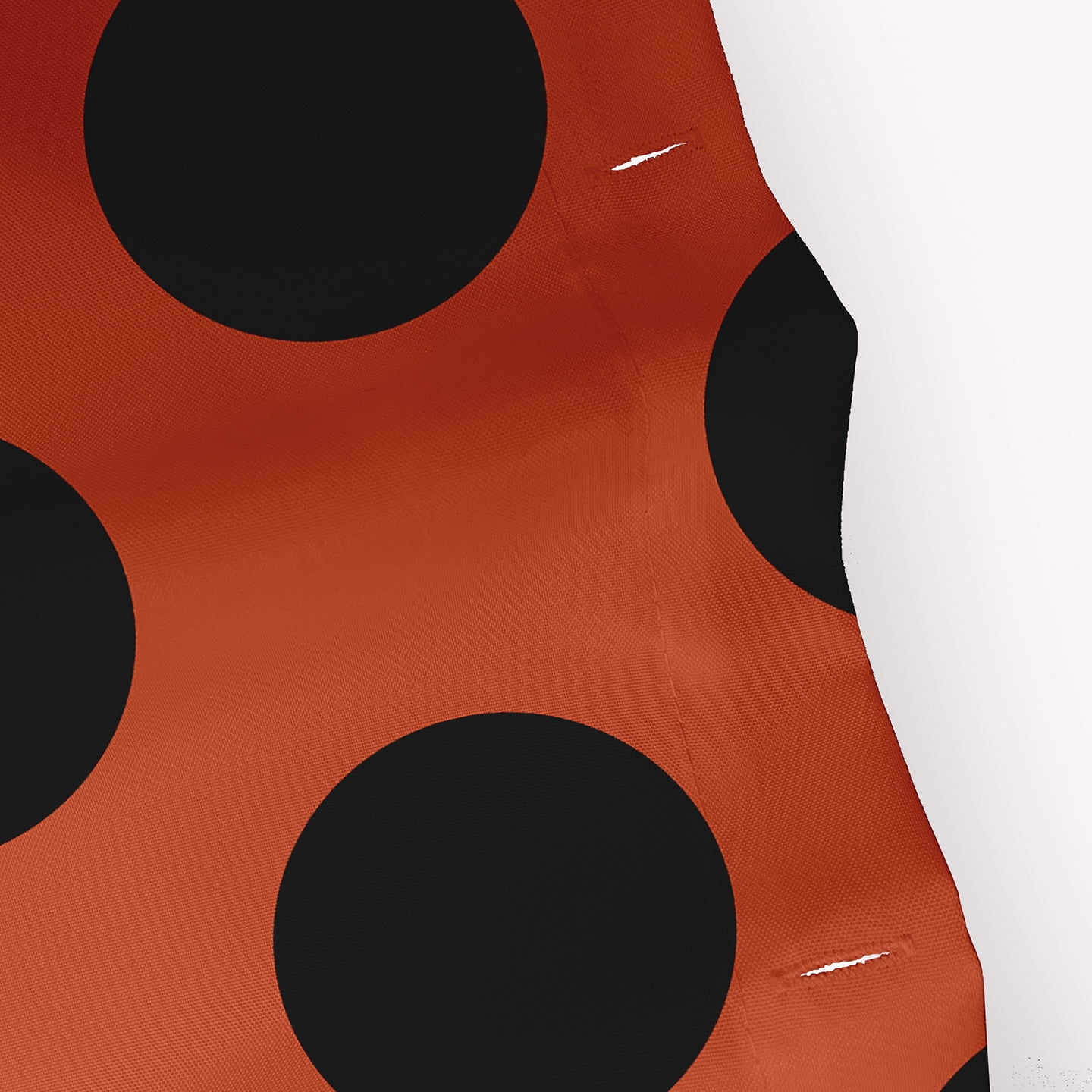 Simply Daisy 70" W x 73" L Halloween Trick or Treat Dots Polyester Shower Curtain, Harvest Orange [1 Ct]