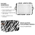 thumbnail image 2 of Zebra Black and White Storage Basket Large Bin Laundry Boxes Toys Foldable Home Organizer Bag 14.2x10.2x8.3 Inches 1 PC, 2 of 8