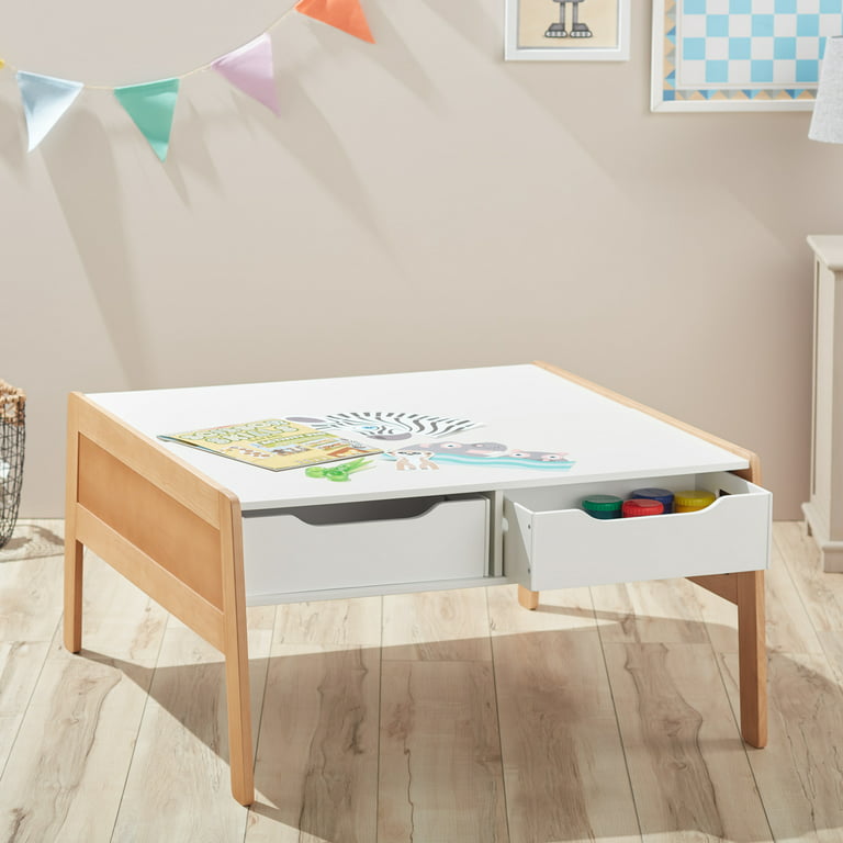 Melissa & Doug Deluxe Wooden Multi-Activity Play Table for Playroom 