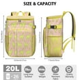 thumbnail image 3 of Funny Llama Print Backpack Cooler – Leakproof Lunch Bag with Adorable Alpaca Pattern for Travel, Camping & Work, 3 of 6