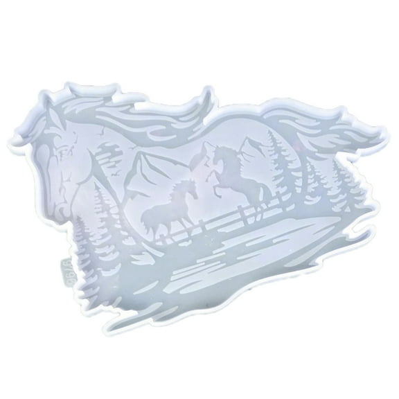 Exquisite Horse Shape Decoration Creating Silicone Mold Durable Silicone Mold for Customized Crafts Office Decoration