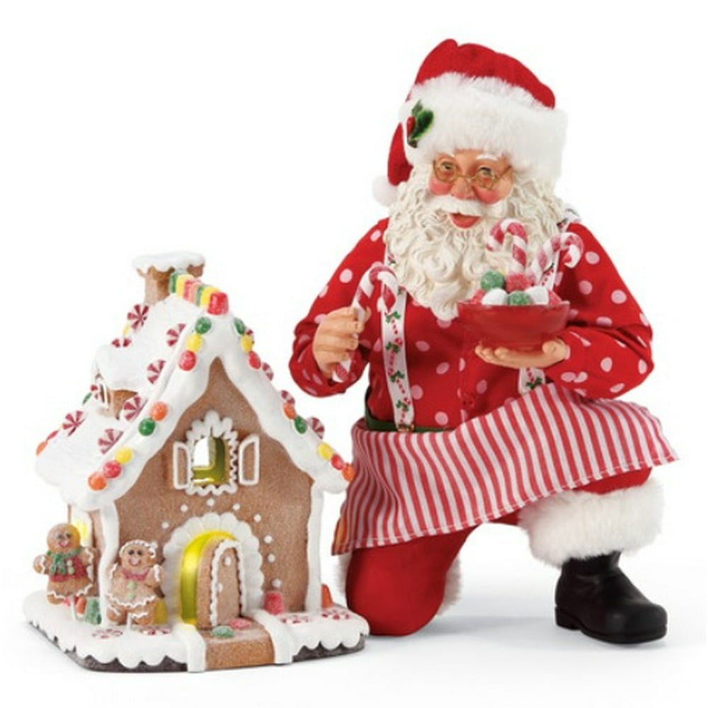Possible Dreams Santa Gingerbread House Kit Figurine 6005262