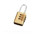 thumbnail image 1 of Combination Lock Brass 4 Number Code Security Padlock Travel Waterproof Drawer Hardware Door Suitcase Gym Cabinet Window 2133 Wheel/XS, 1 of 6