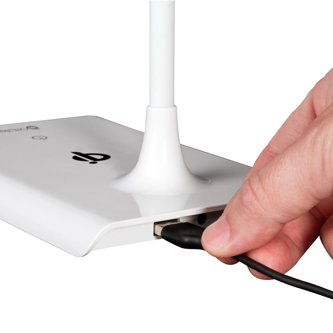OttLite Wellness Series® Power Up LED Desk Lamp with Wireless Charging, White