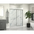 thumbnail image 4 of Craft + Main Tdss6070-Cl Tides 70" High X 60" Wide Sliding Framed Shower Door - Silver, 4 of 7