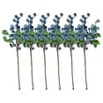 thumbnail image 1 of Naiovety 6 piezas festivas DIY hechas artificiales para decoración navideña con frutas para decoración tallos para fiestas y decoración Flores artificiales arándanos, 1 of 6