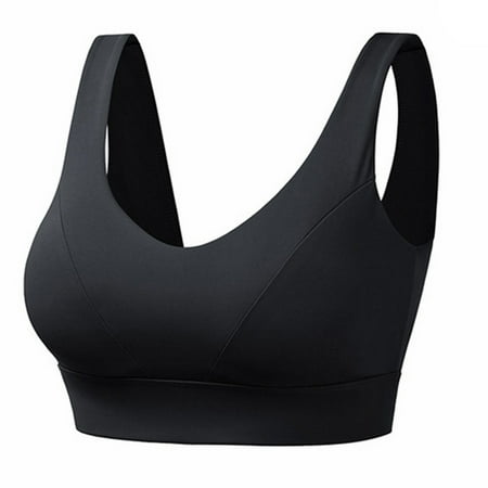 

Women s Sports Bra without Underwire Yoga Bra Sports Bustier for Jog Fitness XL Black