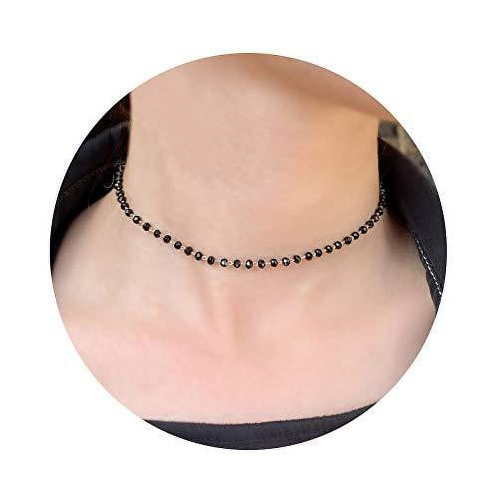 Buy Beaded Choker Necklace for Women, Delicate Choker Collar, Dainty Choker,  Lace Choker, Unique Collar Choker, Elegant Fabric Necklace Online in India  - Etsy