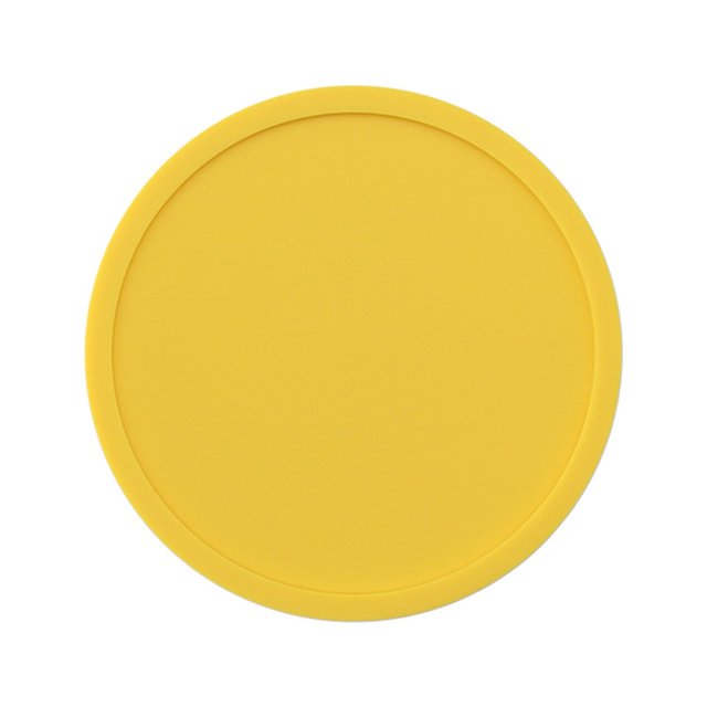6Pcs Silicone Coaster Non-slip Cup Mats Round Rubber insulation Anti-scald Pad