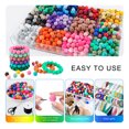 thumbnail image 4 of 50/100 cuentas de silicona de 9/12/15 MM, redondas y sueltas, para hacer joyas, llaveros, collares, pulseras, accesorios de joyería, 4 of 5