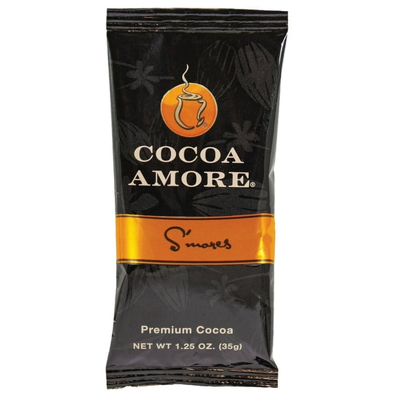 Cocoa Amore Smores Gourmet Cocoa 50 Packets Single Serve 1.25 oz Packets