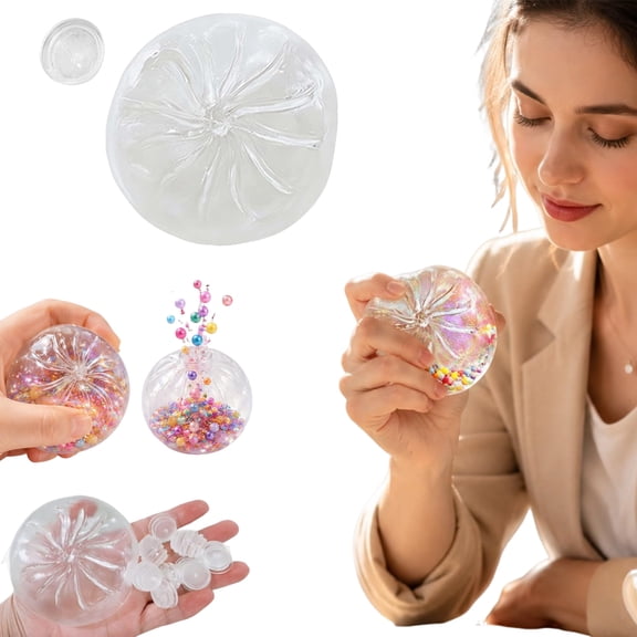 Clear Skin DIY Dumpling Squishy Stress Ball Handcraft Kit for Creative Squeeze Making and Stress Relief Activity