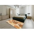 thumbnail image 4 of Ahgly Company Indoor Square Patterned Papaya Orange Area Rugs, 6' Square, 4 of 6