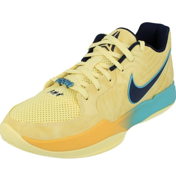 a 2 Basketball Shoes (FD7328-700, Soft Yellow/University Gold/Dusty Cactus/Obsidian) Size 9.5