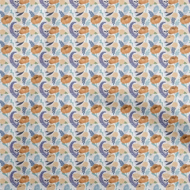 oneOone Rayon Rose Brown Fabric Floral Craft Projects Decor Fabric Printed By The Yard 56 Inch Wide