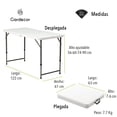 thumbnail image 3 of MESA PLEGABLE 1.22MTS CON ALTURA AJUSTABLE GARDECOR MESA-06, 3 of 6