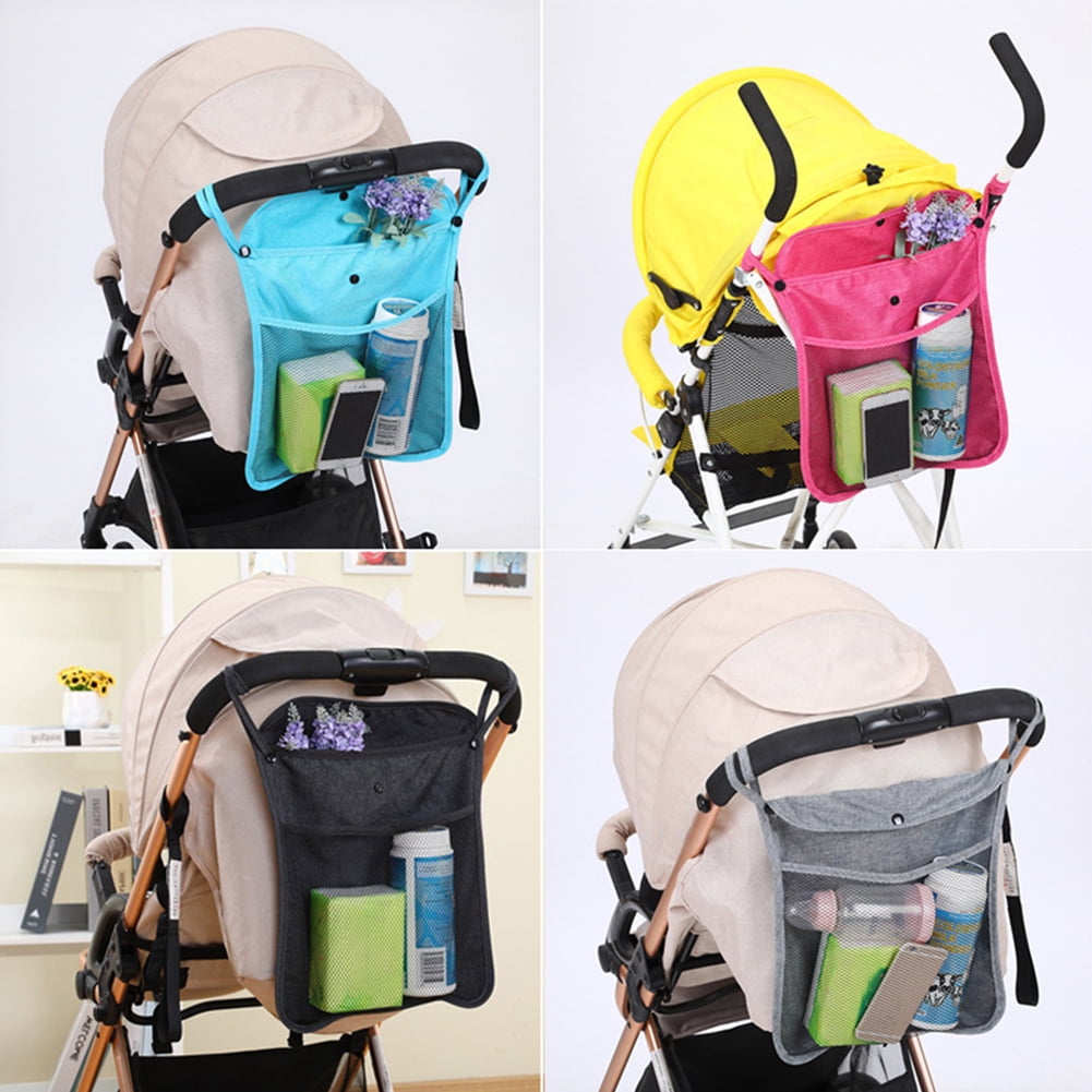 Red Baby Stroller Organizers Baby Stroller Hanging Bag Diaper Bag Waterproof Multifunctional Mommy Baby Pack 