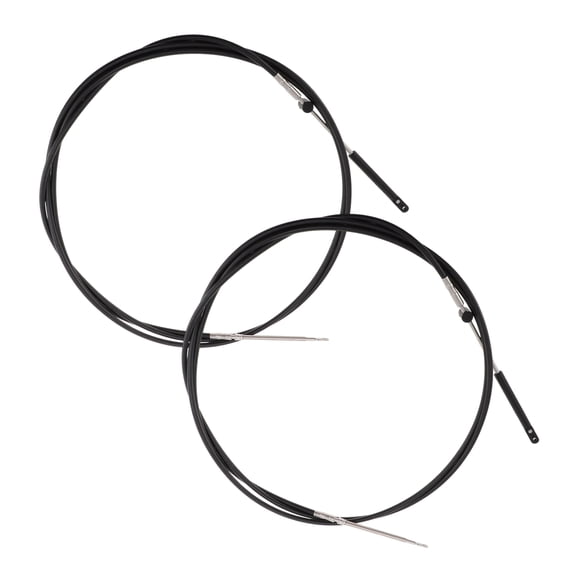 2 Pcs 6m Boat Throttle Shift Control Cable Marine Outboard Remote Cable for Mercury for Mercruiser Marine Force Outboard Replace No.CCX18920 Black