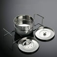 thumbnail image 3 of Two Tier Stackable Steamer Insert Pans Stainless Steel Steamer Insert Pans Pans Stainless Steel Electric Pressure Cooker Cooking Insert, 3 of 6
