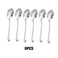 thumbnail image 4 of justharion 6 Pieces Stainless Steel Spoon Reusable Anti-rust Stylish Solid Color Replacement Ergonomic Coffee Cake Mousse Scoop, 4 of 8