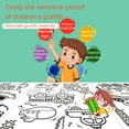 thumbnail image 4 of Airle Color Filling Paper Roll Clear Outline Different Patterns Foldable Rolling Large Pattern Entertainment Enlighten Imagination Food Theme Drawing Roll for Pupil, 4 of 8