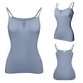 thumbnail image 4 of yunLCZ Square Neck Tank Top Women's Summer Tops 2025 Tank Top Yoga Gym Sleeveless Camisole Sexy Plus Size Underwear With Chest S 6XL Summer Sleeveless Tops, 4 of 4