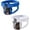 Blue + White, variant on 2PCS/Pack Jock Strap for Men Underwear Camouflage Mesh Low Rise Stretch Mens Jockstraps