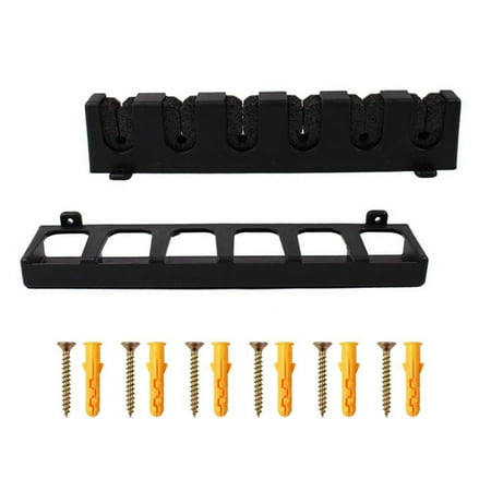 

Seroniy Wall Mounted Pool Rack Detachable Billiards Stick Display Holder with Screws Table Balls Anti-scratched Bracket Outdoor