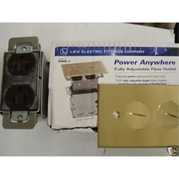 Upc 784149212592 Swb 2 Lew Electric Complete Floor Box Brass