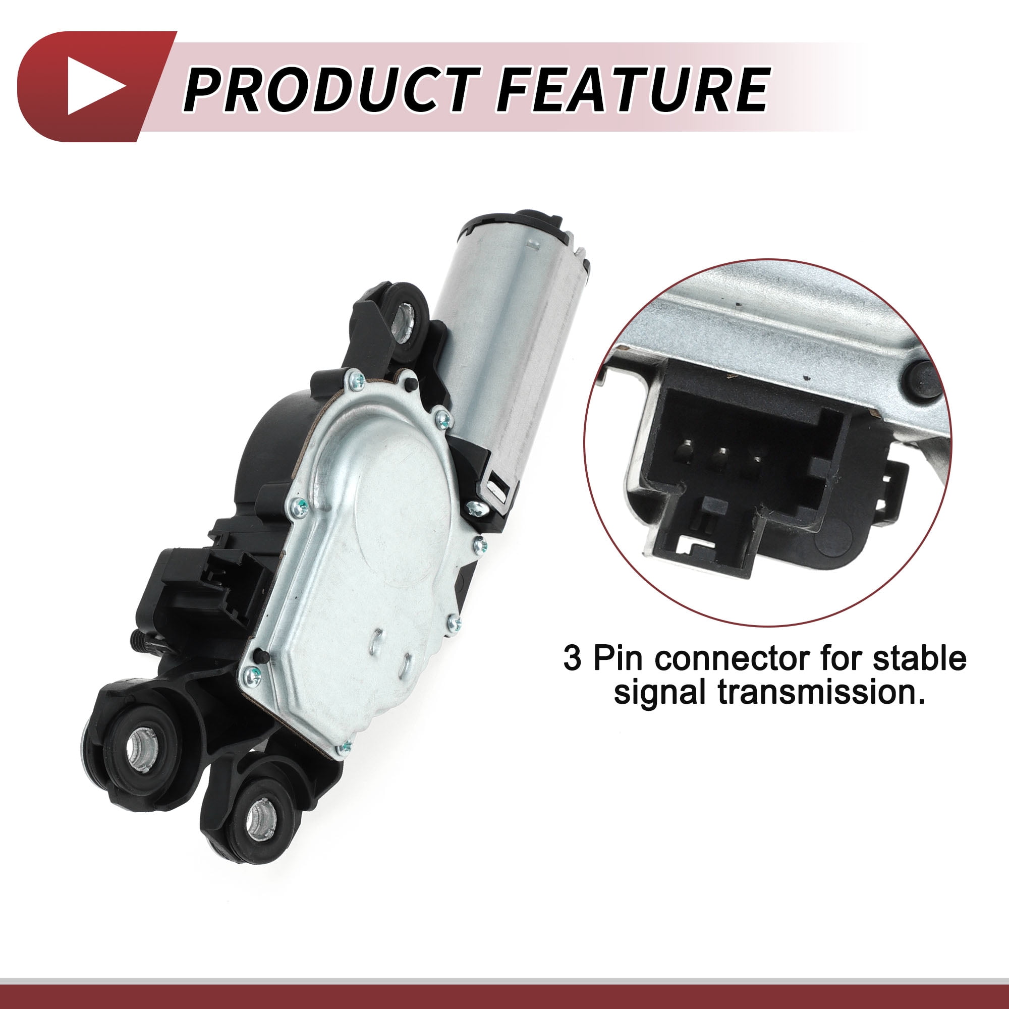 Unique Bargains Windshield Wiper Motor for Volvo V70 2008-2010 and XC60 2010-2016