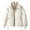 White, variant on 2023 Charella Women's Winter Puffer Quilted Jackets Coats Thickened Zip up Warm Crop Quilted Jackets Coffee,XXL