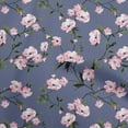 thumbnail image 1 of oneOone Viscose Chiffon Blue Fabric Floral Quilting Supplies Print Sewing Fabric By The Yard 42 Inch Wide-EK, 1 of 4