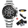 thumbnail image 1 of OLEVS New Men's Automatic Mechanical Watch Deep Waterproof Stainless Steel Strap Scratchproof Men Luminous Business Wristwatch, 1 of 1