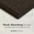 thumbnail image 5 of TierraVerde 4 Pack 10" x 24" Cobblestone Stair Tread Decorative Stepping Panels, Brown, 5 of 11