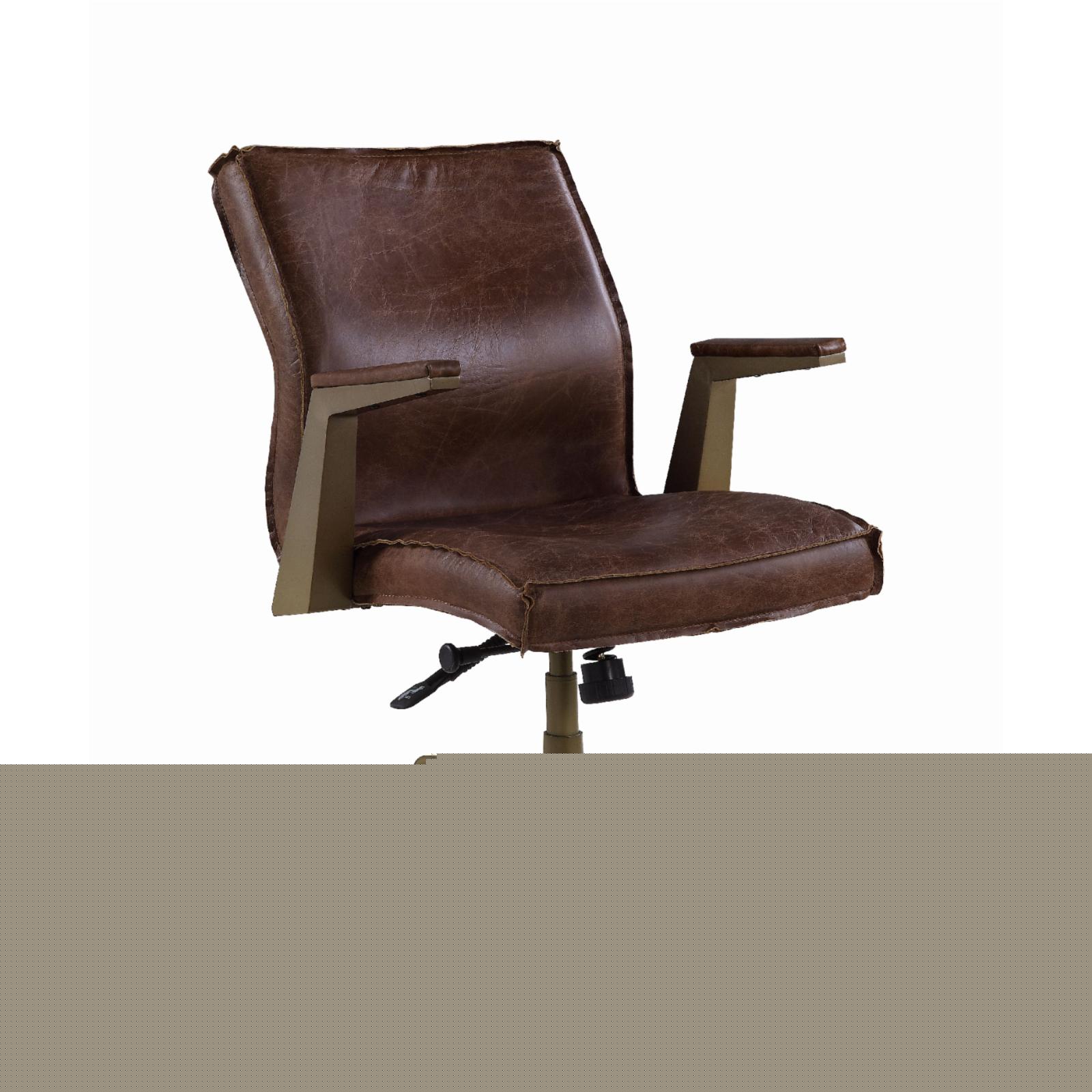 thumbnail image 2 of Acme Attica Office Chair in Espresso Top Grain Leather, 2 of 7