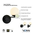 thumbnail image 6 of VONN Capri 9" Integrated LED ETL Certified Wall Sconce with Glass Shade in Black, 6 of 6