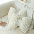 thumbnail image 4 of Clearance under $5 Usloyux Bowknot Pillow Breathable Modern Housewarming Back Cushion Throw Pillow for Farmhouse Sofa Living Room Office Chair, 4 of 6