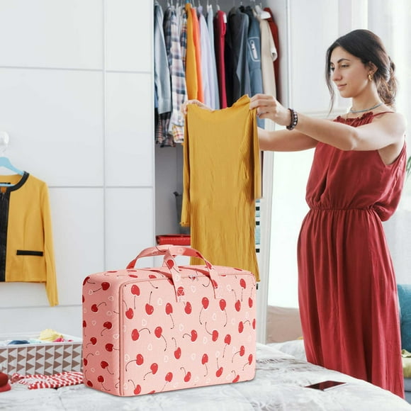 Bolsa De Almacenamiento No Tejida Con Gran Capacidad, Cierre De Doble Cremallera Y Asa Reforzada Para Organizar Colchas, Ropa Y Artículos De Primera Necesidad.,Vsgery