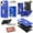 Blue, variant on For Apple iPhone 15 (6.1") Hybrid Invisible ID Card Slot Wallet with Kickstand Holster Belt Clip Holder Heavy Duty Slim Phone Case Cover by Xpression - Blue
